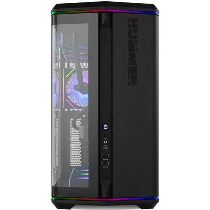 NOX Hummer Anvil Semitorre ATX Cristal Curvo ARGB Negro
